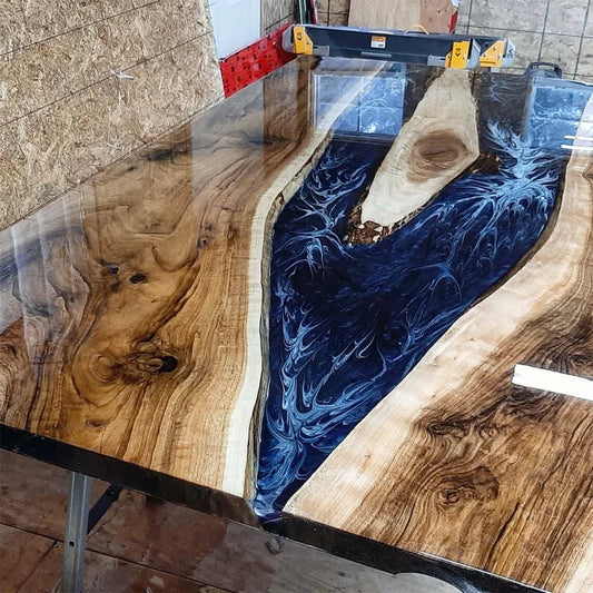 Optical Effects and Depth Illusions in Your Epoxy River Table