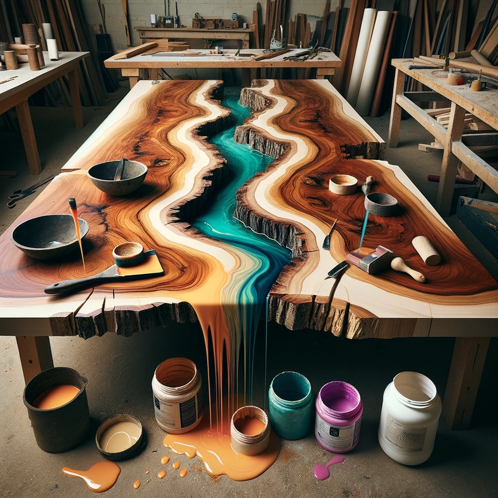 Flowing Beauty: The Art of Creating an Epoxy Resin River Table