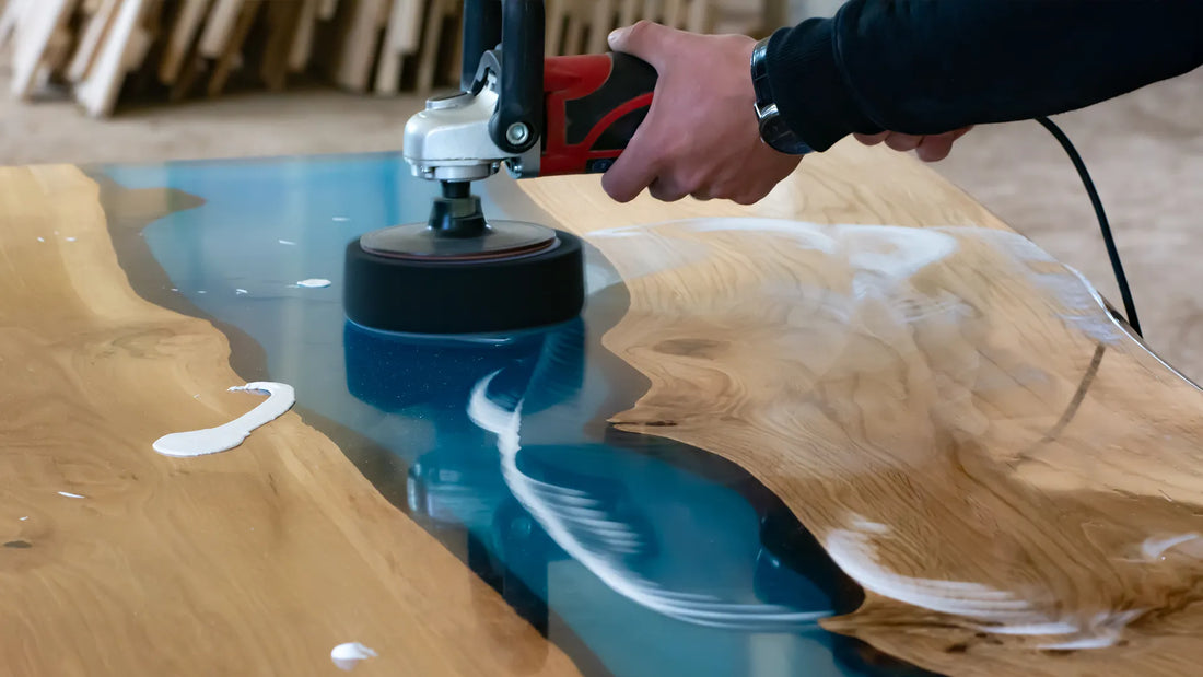 Sanding your river table!